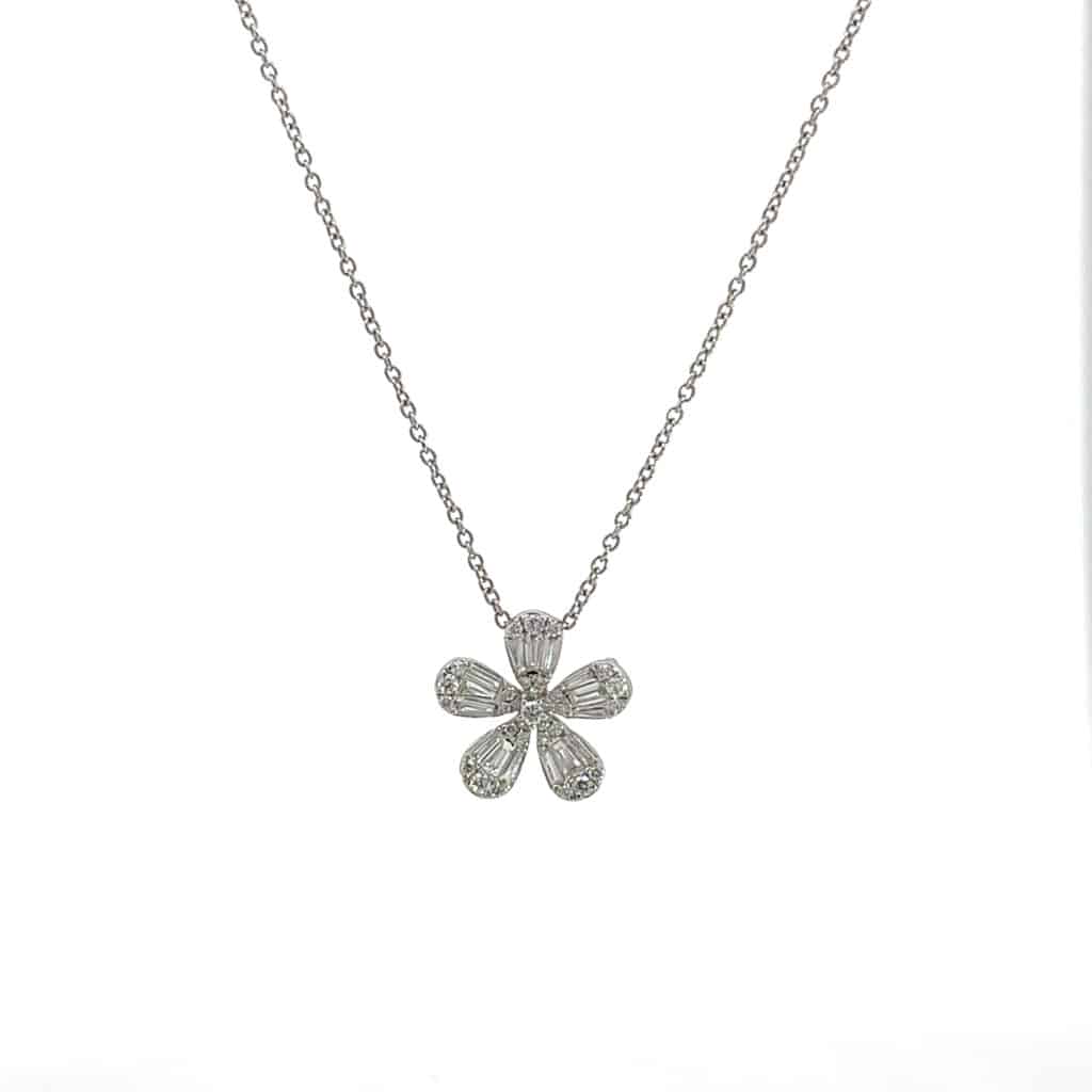 Diamond Flower Necklace