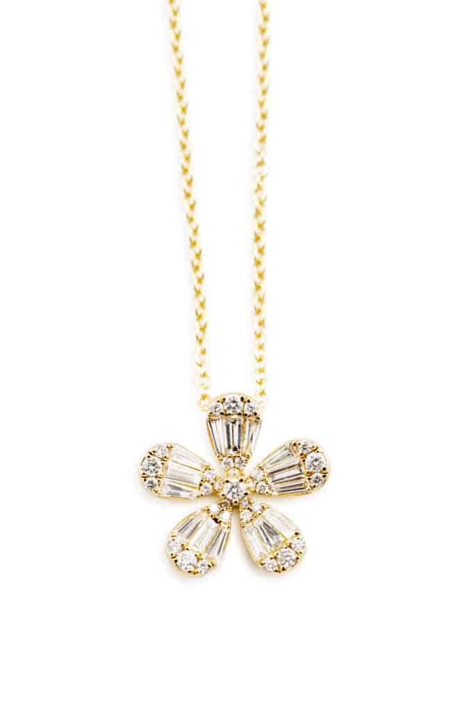 Diamond Flower Necklace 2